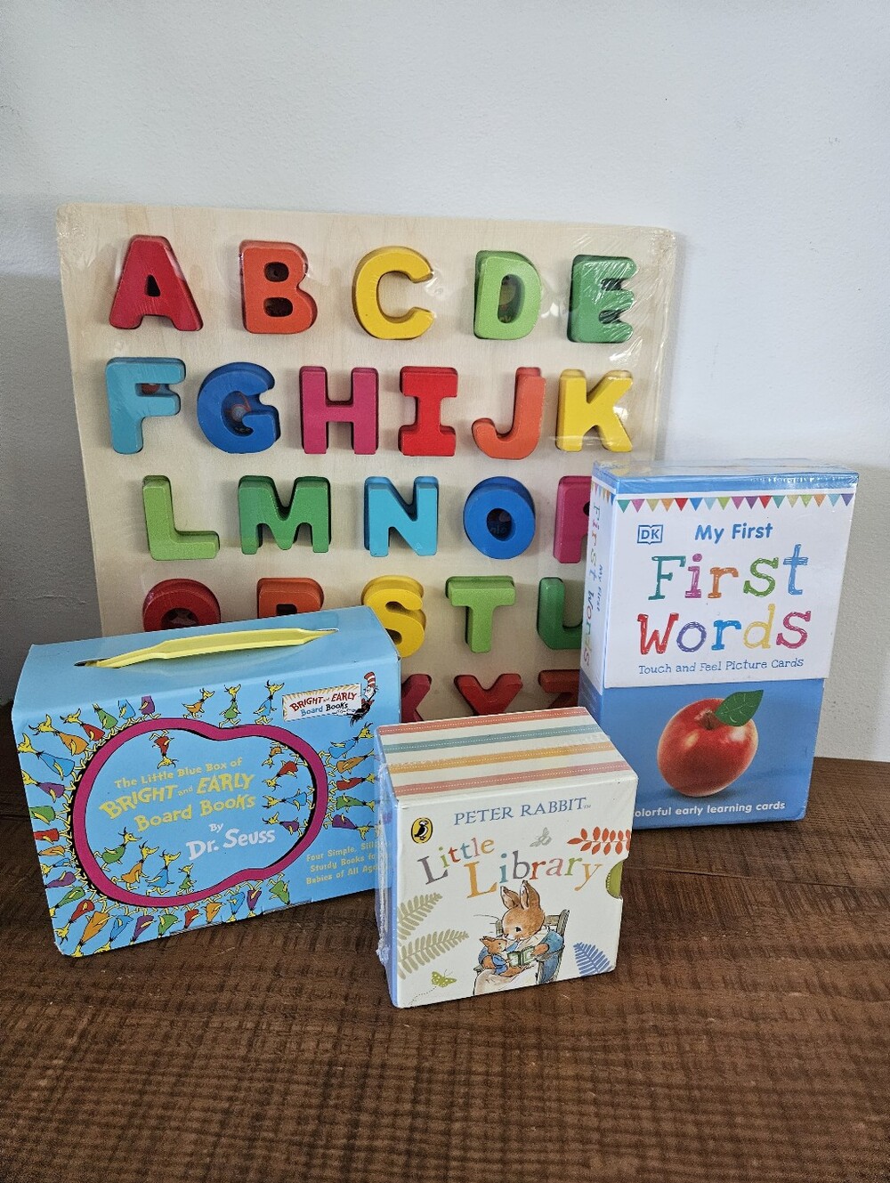 Brand New Educational Toddler Gift Bundle | Dr. Seuss, Peter Rabbit, DK & Wooden
